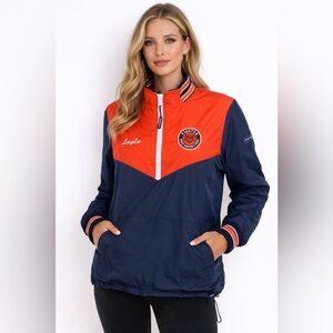 boathouse walter payton college prep windbreaker track jacket 1/4 Zip Women M